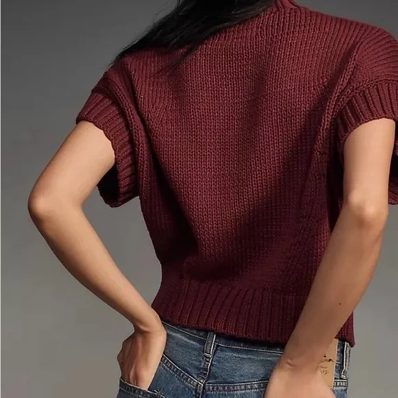 Anthropologie Maeve Heart Sweater - Picture 2 of 5